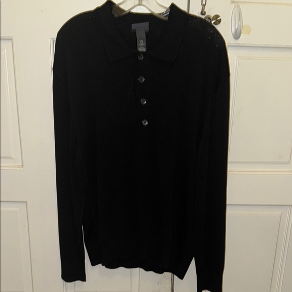 Black Button-Up Sweater - Picture 1 of 1